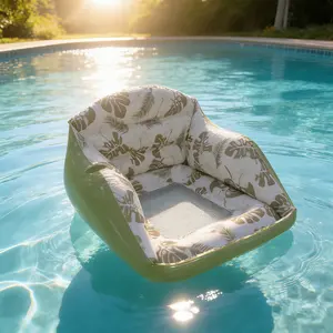 Adult Inflatable Float Sofa Hammock, Minimalist Pool Chair, Colorful Mood Booster, 3-In-1 Inflatable Pool Toy, Outdoor Use