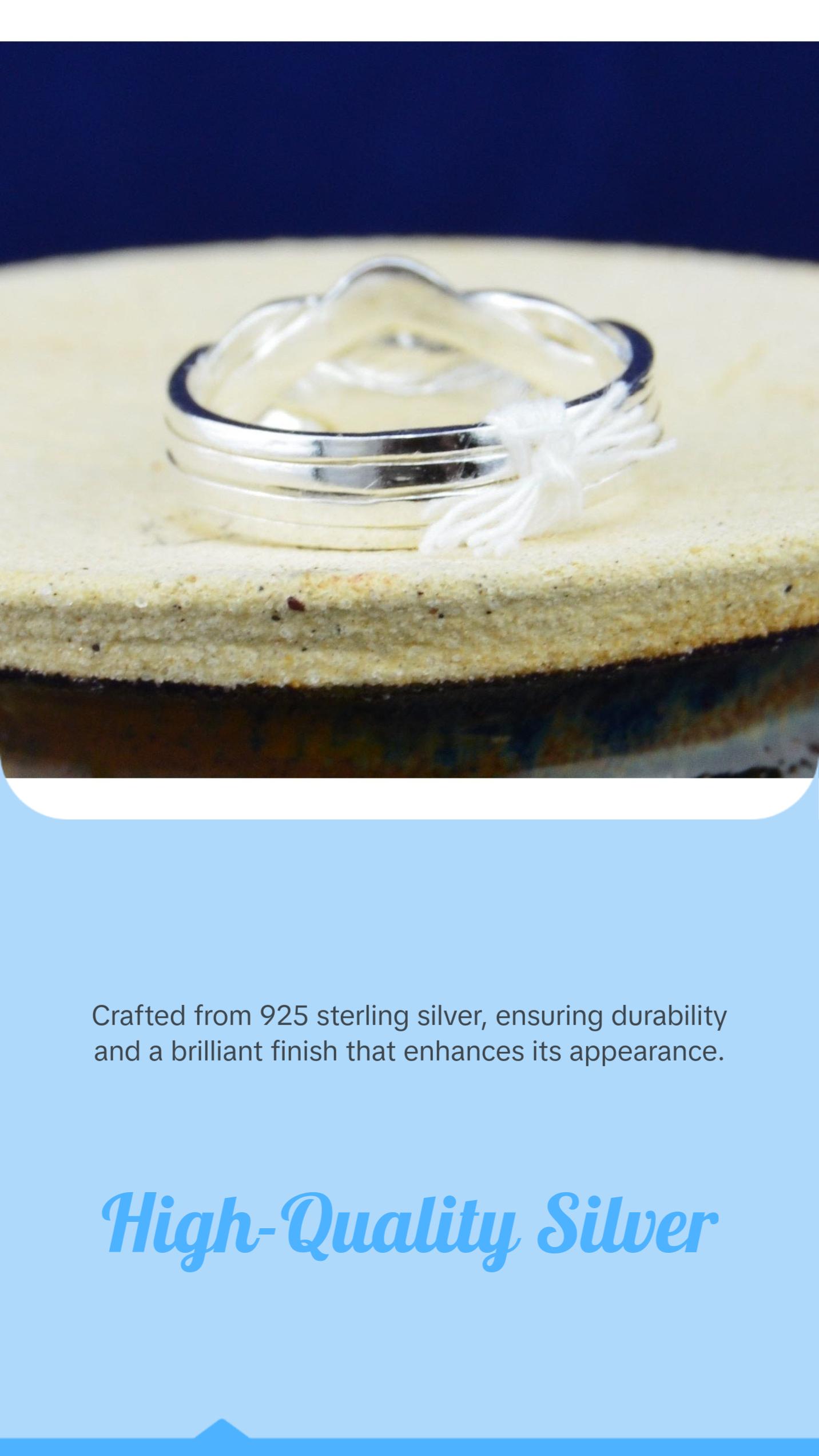 925 Sterling Silver Puzzle Ring - Sizes 6-12 - 4 Interlocking Bands 925 Sterling Silver Puzzle Ring - Sizes 6-12 - 4 Interlocking Bands