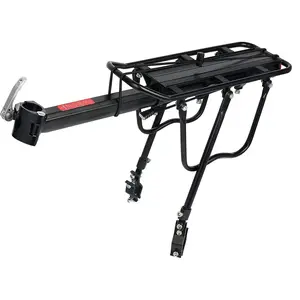 Rear Rack 110 Lbs Capacity  Alloy or Iron  Rear Rack Adjustable Pannier  Luggage Cargo Rack Quick Release  Carrier Racks (Al Half Quick Release)