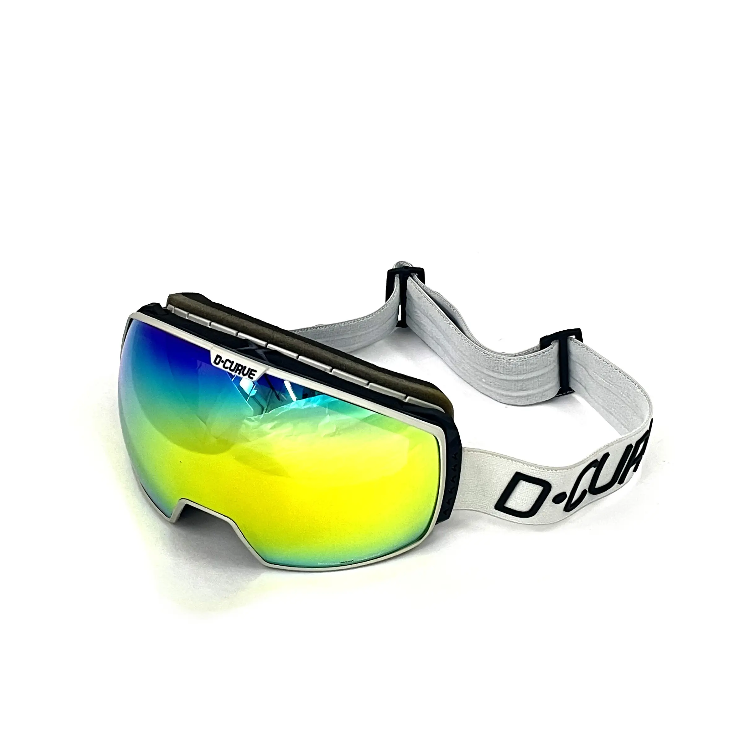 D-Curve Ski Goggles Anti-Blue Light UV Protective Fog-Free OTG Spherical Lenses, Non-Color Changing, Tpu Frame, Nuptse Glasses