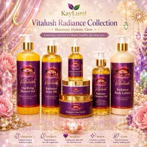 ViTalush Turmeric Radiance Body & Face Care Set - Coconut, Shea & Sugar Infused, Hydrating, Gentle Exfoliating, Smooth Moisturizer for Skin Care