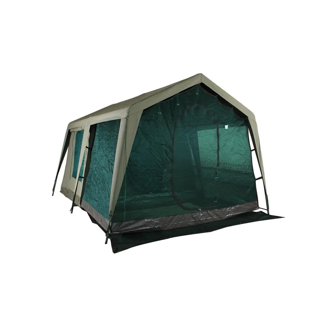 212 MAIN Bushtec Adventure GAZDIN185FR Zulu 1200 Half Mesh Diner Screen House Tent - Bug-Proof, Durable Mesh Tarp, Foldable Modular Camping Tent Accessory for Outdoor Camping, Tent Foldable