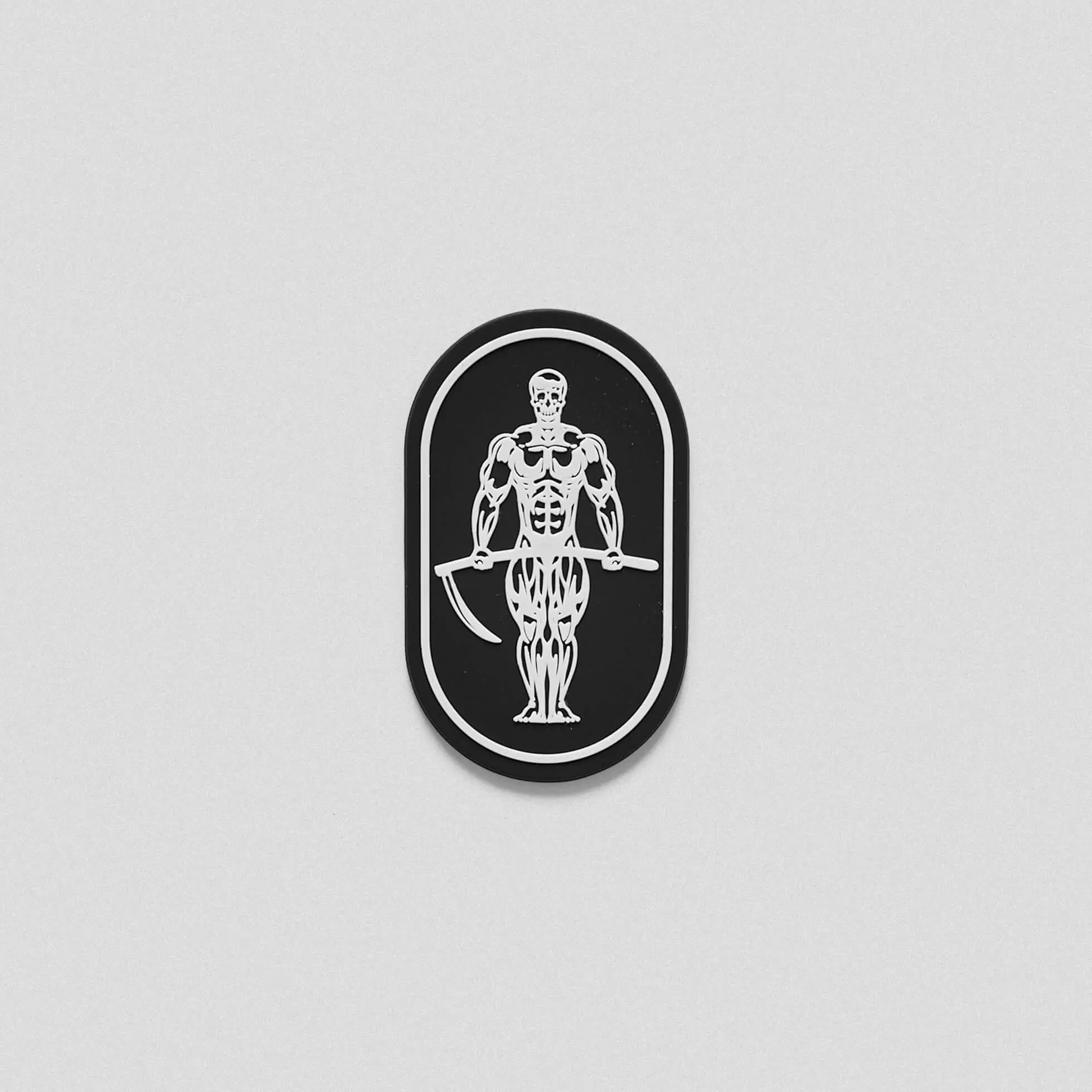 Gymreapers Physique Patch - Durable Rubber Hook Back Accessory for Gym Bag, Lifting Belt, or Hat Gymreapers Physique Patch - Durable Rubber Hook Back Accessory for Gym Bag, Lifting Belt, or Hat
