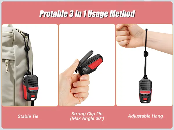 Product Introduction of GBEAST Wearable Bluetooth Speaker with RGB Lights & Flashlight IPX6 Waterproof 30-Hour Battery Life Noise Cancellation Stereo Audio for Dad or Husband, ThanksgivingCamping/ThanksgivingGifts/Christmas present 17