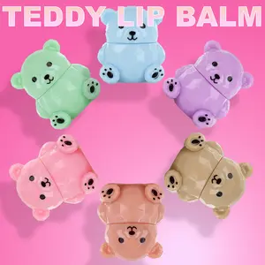 Glam Lux Beary Best Lip Balm Set of 6 Fruity Flavor Vibrant & Moisturizing Lip Treatment