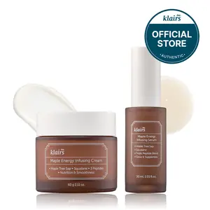 [DearKlairs Official Shop] Maple Enerygy Infusing Bundle | Maple Enerygy Infusing Serum & Maple Enerygy Infusing Cream Skincare Comfort Squalane
