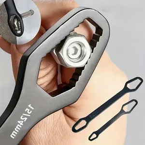2-Piece Multi-Functional Universal Torx Wrench Set, Adjustable Self-Tightening Dual-Head, 3-17mm & 8-24mm, Durable, Portable, for Car Repair and DIY