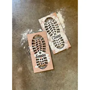 Santa's Footprint Stencil