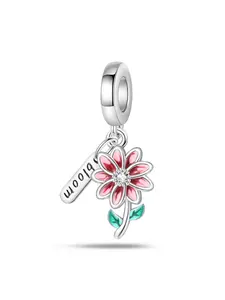 Flower Design Pendant, Fashionable Charm for Women & Girls, Trendy All-match & Exquisite Jewelry for Birthday Gift