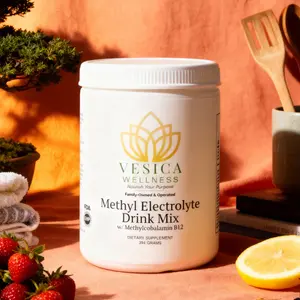 Methyl Electrolyte Drink Mix with Methylcobalamin B12 394 Grams Electrolyte Replenishment Supplement for Hydration and Energy