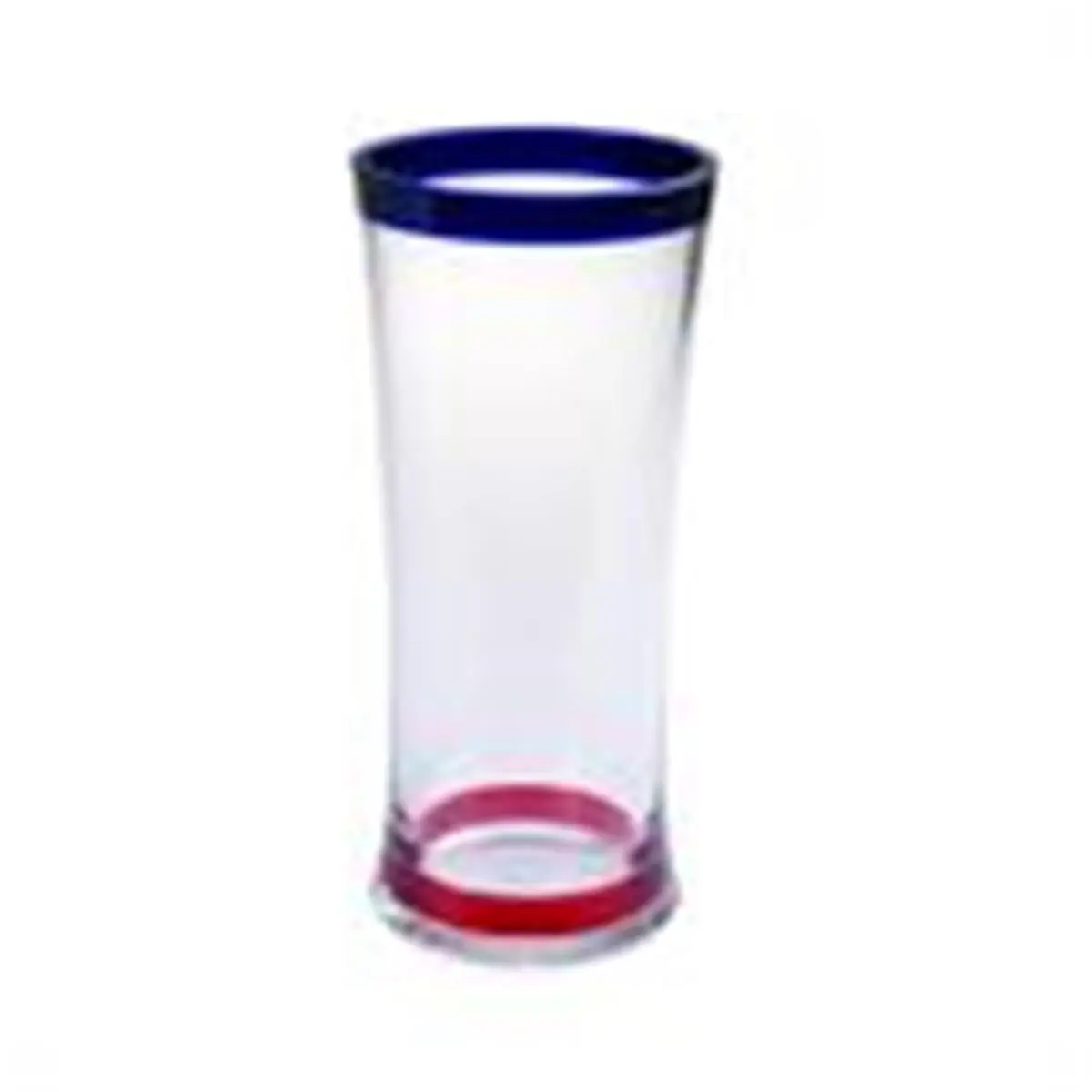 LeadingWare AS-3302 Rainbow Acrylic Reusable 18oz DOF Tumbler - Party Theme, 4-Piece Set, Shatterproof