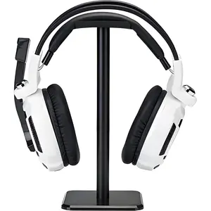 Headphone Stand, Universal Aluminum Metal Holder for AirPods Max, HyperX Cloud II, Xbox One, Turtle Beach, Sennheiser, Sony, Bose, Beats PC Gaming Headset Display & Bluetooth Headphones (Black)