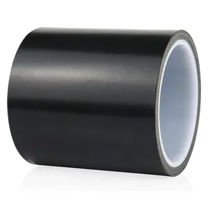 Black PTFE Teflonn Glass Cloth Tape, 4'' x 33ft High Temperature Tape Fiberglass Adhesive, Heat Resistant for Fabric, Sealing Machine,Vacuum Sealer Machine,1