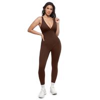 Deep V Shapewear-Brown