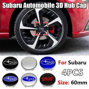 Subaru Wheel HUB Center Cap Set, Universal Fit Custom Style Car Accessories, Durable Material for Various Vehicle Decorations