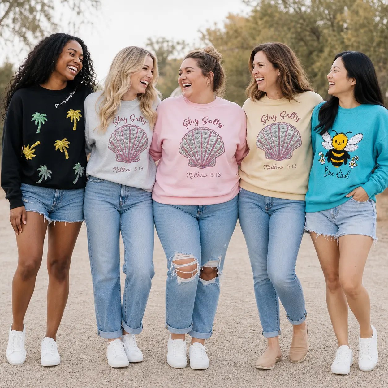 Love in Faith | Summer Embellished Sweatshirts Love in Faith | Summer Embellished Sweatshirts