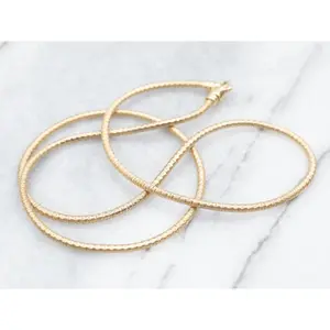 Sleek Italian Gold Cord Chain Necklace