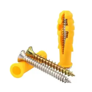Small Yellow Croaker Plastic Expansion Screw Nylon Expansion Bolt Meigu Nail Rubber Plug Self-tapping Screw Combination Rubber Particle Casing