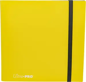 Ultra PRO Eclipse 12-Pocket Lemon Yellow PRO-Binder for 480 Cards - Standard Size, Protects Collectible, Gaming, Sports Cards in Ultra PRO Deck Protector Sleeves