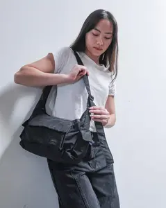 ZIMEGO Cargo Crossbody Shoulder Bag for Women – Stylish Travel Hobo Handbag, The Cargo Pack - ZB806 Black