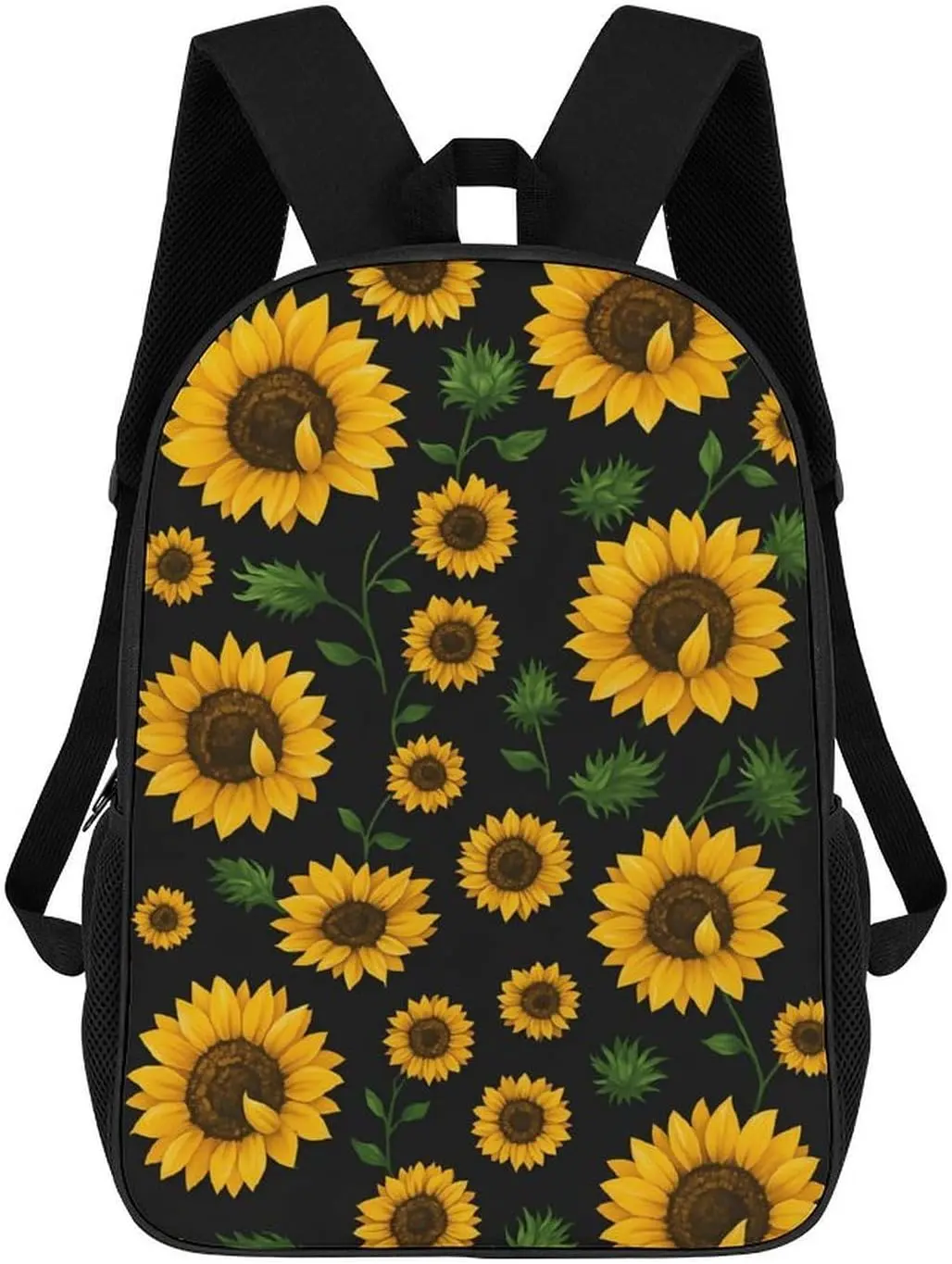 Spring Summer Sunflowers Shoulder Backpack | Adjustable Shoulder Belt Wrinkle-proof Texture Stretch Resistant