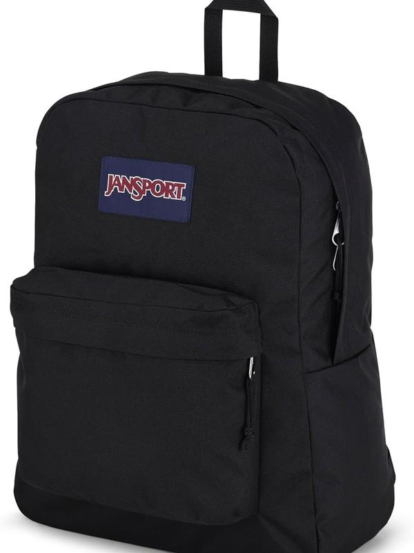 JanSport SuperBreak One Backpacks - Durable, Lightweight Bookbag with 1 Main Compartment, Front Utility Pocket with Built-in Organizer - Premium Backpack, Black