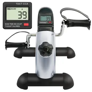 Mini Multi-Function Stepper, Exercise Bike, Digital Under Desk Bike with LCD Screen Display, Pedal Exerciser Peddler for Leg Arm and Knee for Elderly Home Squat Machine Multifunctional Workout Station