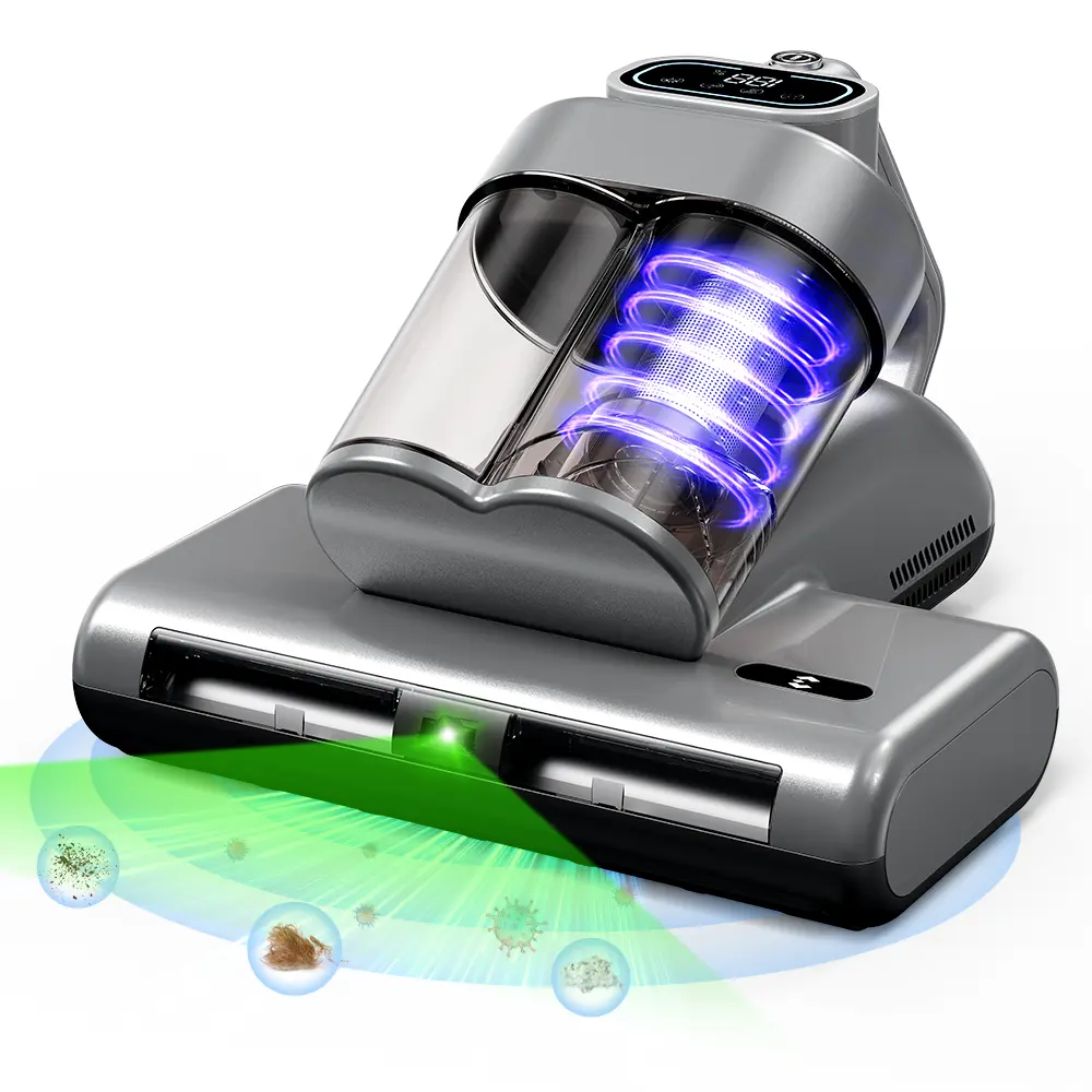 [Upgraded] Mattress Vacuum Cleaner for Dust Mites – 18kPa Powerful Suction UV-C Mattress Cleaner with Intelligent LED Display, 149°F Hot Air Sterilization, HEPA Filter, Lightweight Deep Cleaner for Pet Hair on Bed, Sofa for Clean Living