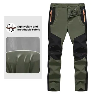Men's summer pants, lightweight and waterproof hiking work pants, breathable zipper pockets, outdoor pants, outdoor funRAIMENTRY