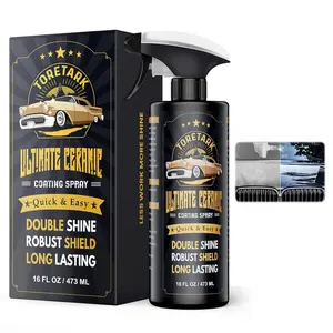 STYRKE  Ceramic Coating for Cars (16 oz.), Unmatched Shine Nano Car Wax Coating Spray, No Pungent Smell, Quick Detailer Spray Wax, Long Lasting Shiny Car Stuff with Microfiber Towel, Easy to Apply