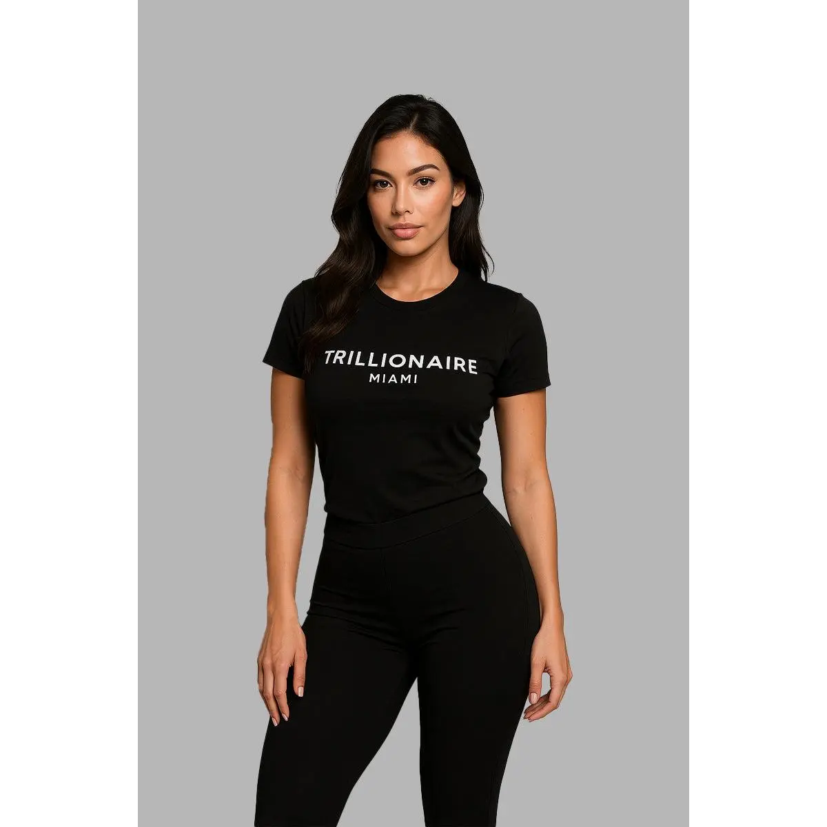 Women's Premium Branded Tee - Black