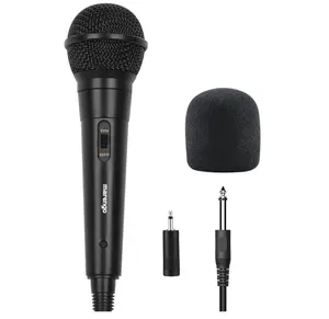 Handheld Wired Microphone, Cardioid Dynamic Vocal Mic with 13ft Cable and ON/Off Switch, Ideally Suited for Speakers, Karaoke Singing Machine, Amp, Mixer