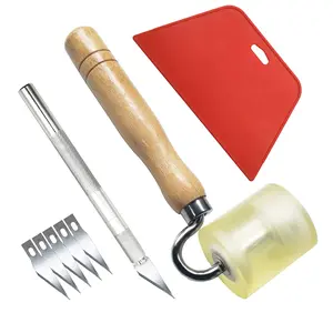 Wallpaper Smoothing Tool with Seam Roller for Contact Paper Adhesive Vinyl