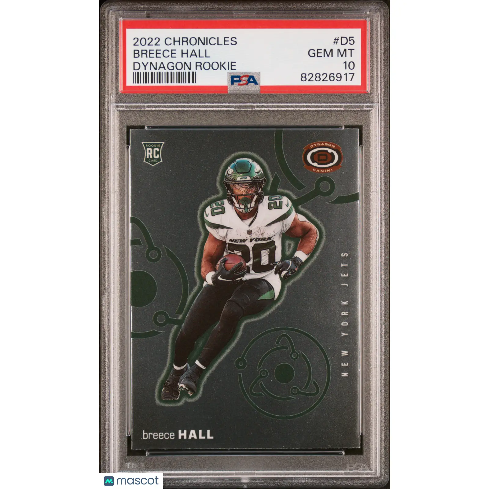 Breece Hall PSA 2022 Panini Chronicles Dynagon Rookies #D5 10