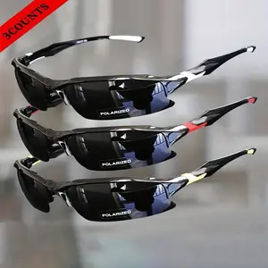 UnisexSportySemi-frameWrapAroundGlasses,OutdoorCyclingDrivingGlasses,FashionAccessoriesforMen&Women,GlassesforWomen,BikeShades