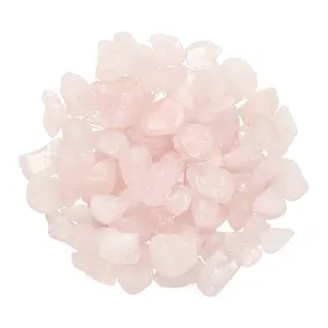 PETAXCELL Crystal Chips Stone, 0.44 Lb Fluorite Gravel Rocks (Pink Quartz, 9 - 25 Mm)
