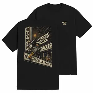 Blue Collar Construction Worker T-Shirt – Ironworker Rooftop Graphic Tee, Hardworking Tradesman Pride Workwear Shirt