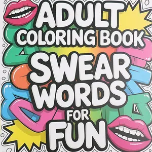 Adult Coloring Book Sweet Words for Fun, Stress Relief Entertainment, Perfect Gift for Friends and Family, Daily Leisure Activity