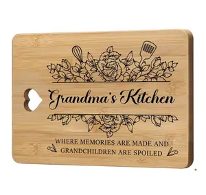 Christmas Gifts for Grandma - "Grandma's Kitchen" Grandma Birthday Gifts Cutting Board, Bamboo-Made Engraved Nana Gifts, Grandma Christmas Gifts Cutting Board