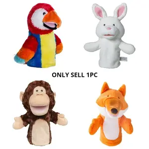 Soft Plush Animal Puppet Toy, Interactive Family Game Prop, Unisex Soft Skin-Friendly Material, Perfect for Parent-Child Play
