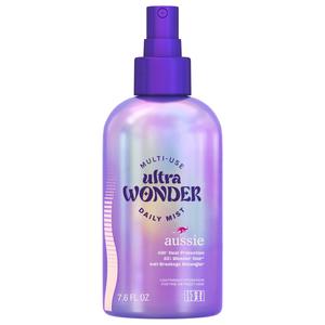 Aussie Ultra Wonder Daily Mist Lightweight Multi-Use Detangler, Silicone-Free, for All Hair Types and Curls, 7.6 Fl Oz