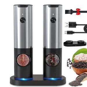 PowerMill Rechargeable Electric Salt and Pepper Grinder