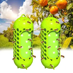 2026 Upgraded Model: Outdoor Wasp Traps (2-Pack) — Reusable, Hanging Design — Specifically Targets Hornets, Carpenter Bees, and Flying Insects — High-Efficiency Traps for Bees & Various Insects — Ideal for Gardens, Patios, and Courtyards