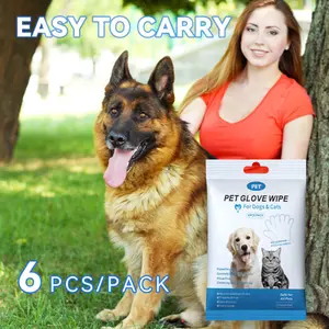 [ Special Sales ]Cleaning Wipes Gloves For Dog And Cat,Pet Bathing Wipes Cleaning & Deodorizing, Cleaning Fur Traveling Rinse Free