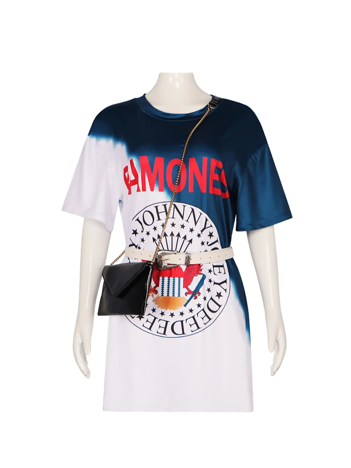 Movie 'My Mistake' role-playing Cosplay Culpa Mia dress graffiti long T-shirt belt bag Halloween costume carnival women's clothing, Women's Fitted Print Dress for All Seasons