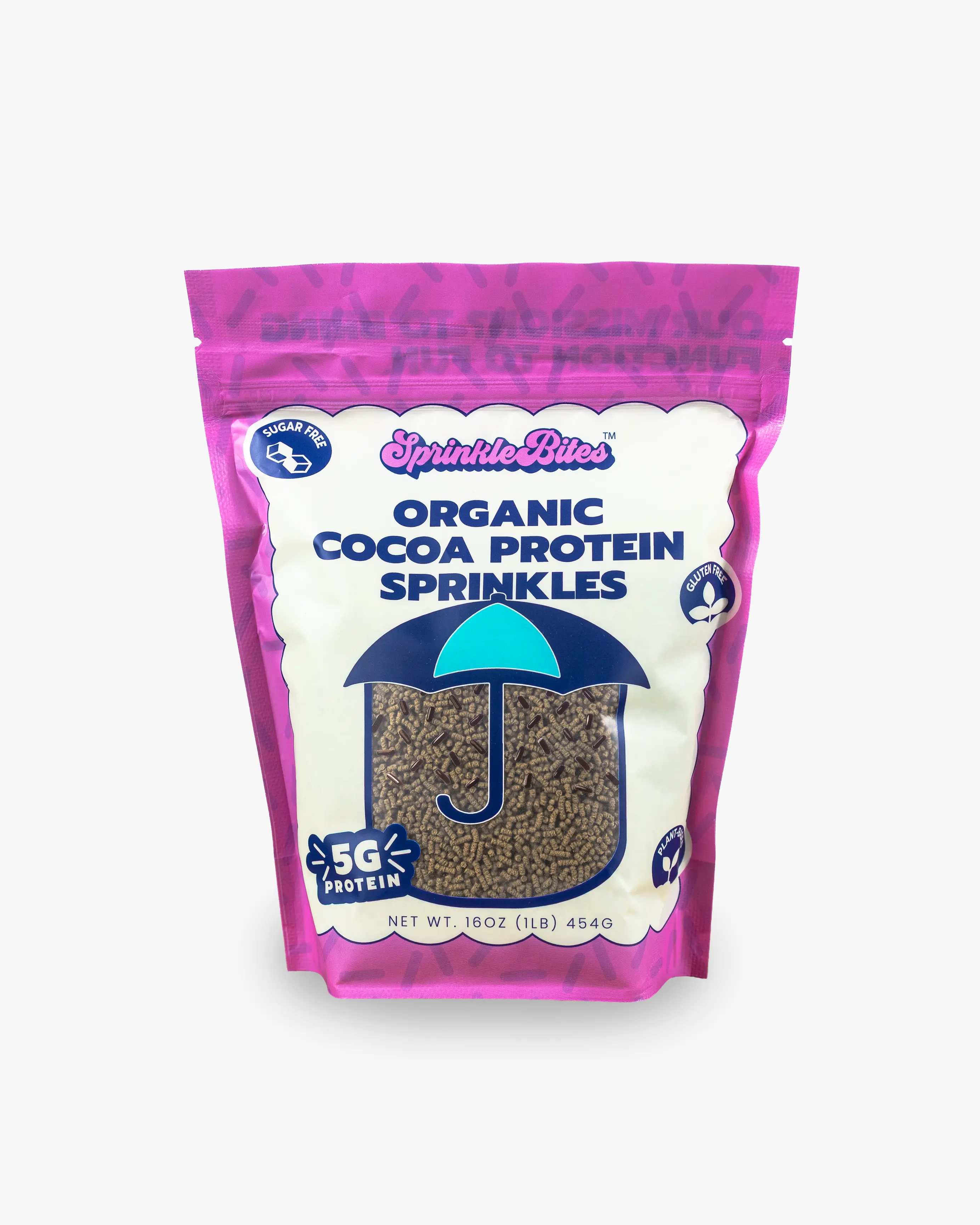 Cocoa Protein SprinkleBites (0.5 lb bag) | Dye Free | Gluten Free | Protein Sprinkles