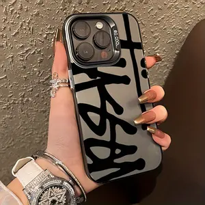 Bold Line Black Letter Energy Black Phone Case Suitable for Apple iPhone 16/11/12/13/14/15 Pro/15 Plus/15 Promax/7plus/8plus/X/Xs Max/Xr/11pro/12pro/13pro/14pro/12mini/13mini/11promax/12promax/13promax/14promax/14plus/6/6s/6plus/7/8/16Pro/16plus/16promax