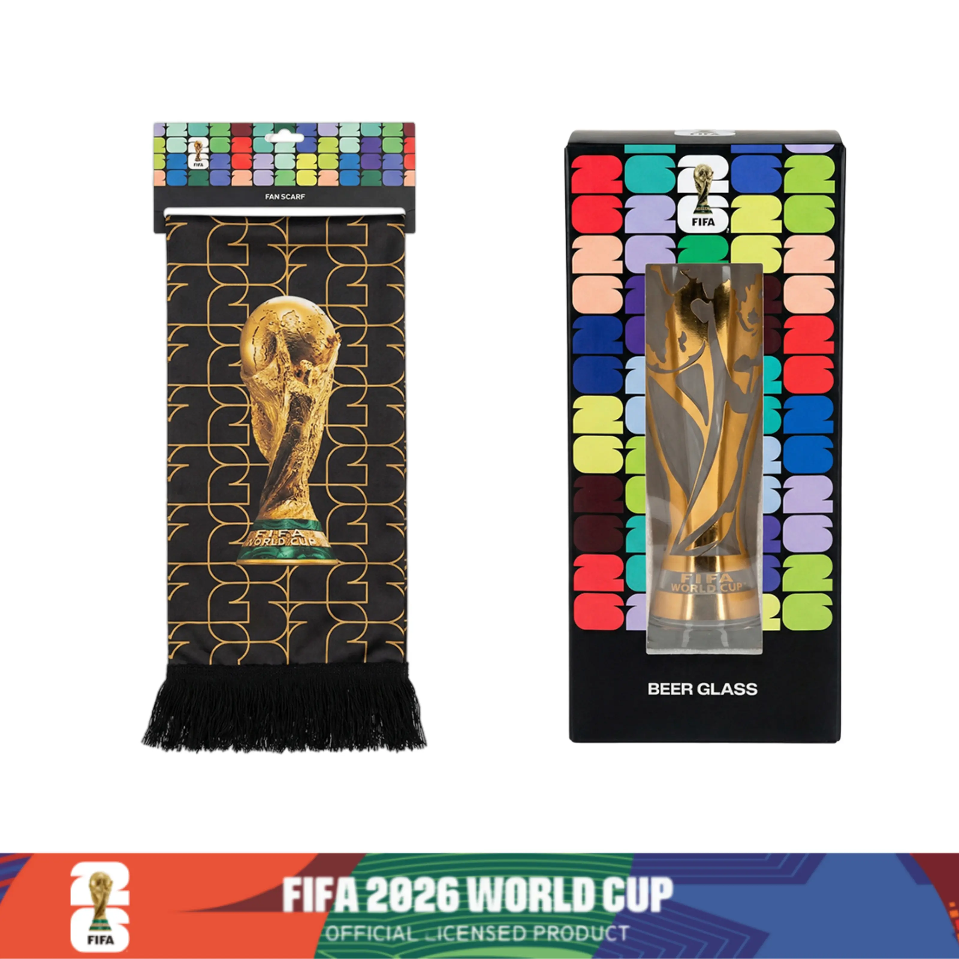 Black - Set (Scarf*1 + Glass*1)