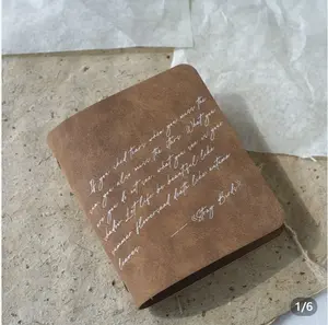 Vintage Traveler Notebook with Refillable Paper Inserts and Genuine Leather Cover for Journaling and Sketching