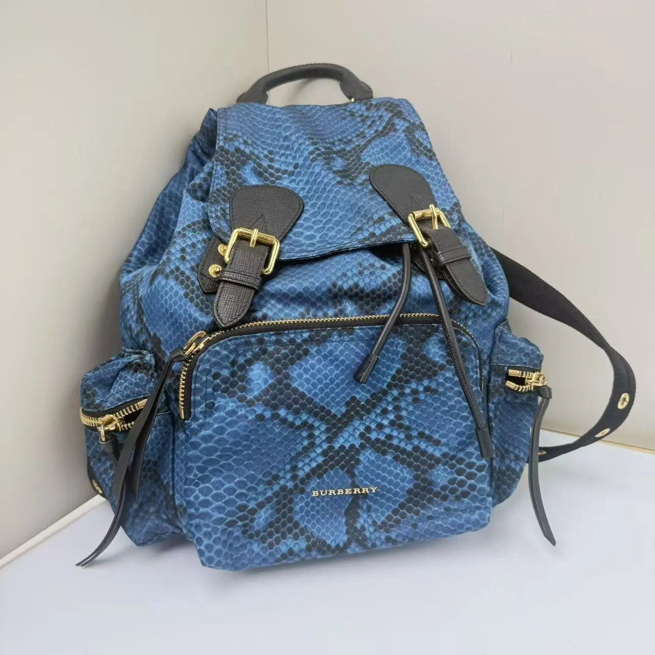 Pre-owned BURBERRY Nylon Backpacks Runway Medium Blue CPU0727